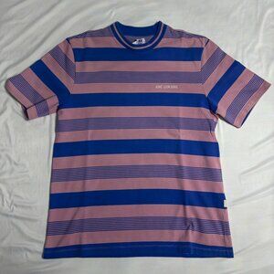 Aime Leon Dore Striped T-Shirt – Pink & Blue – Size XL